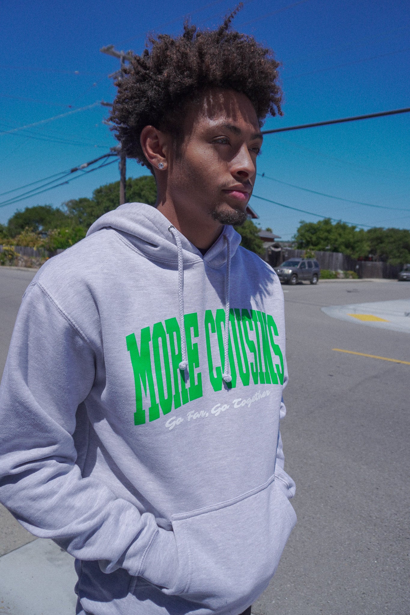 More Cousins Arch Hoodie (Heather/Green)