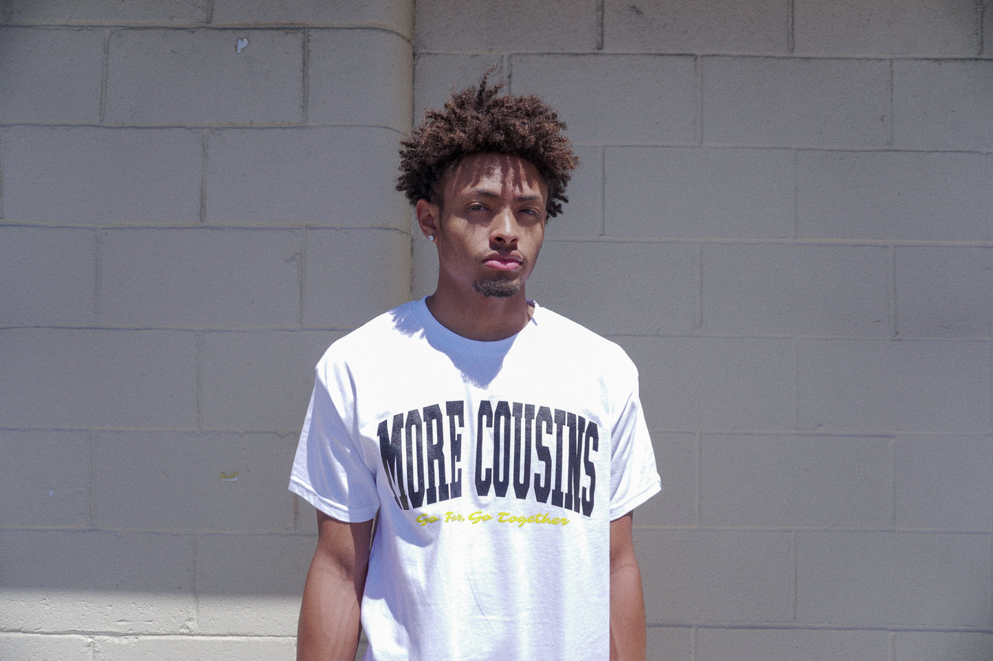 More Cousins Arch Tee (White/Black)