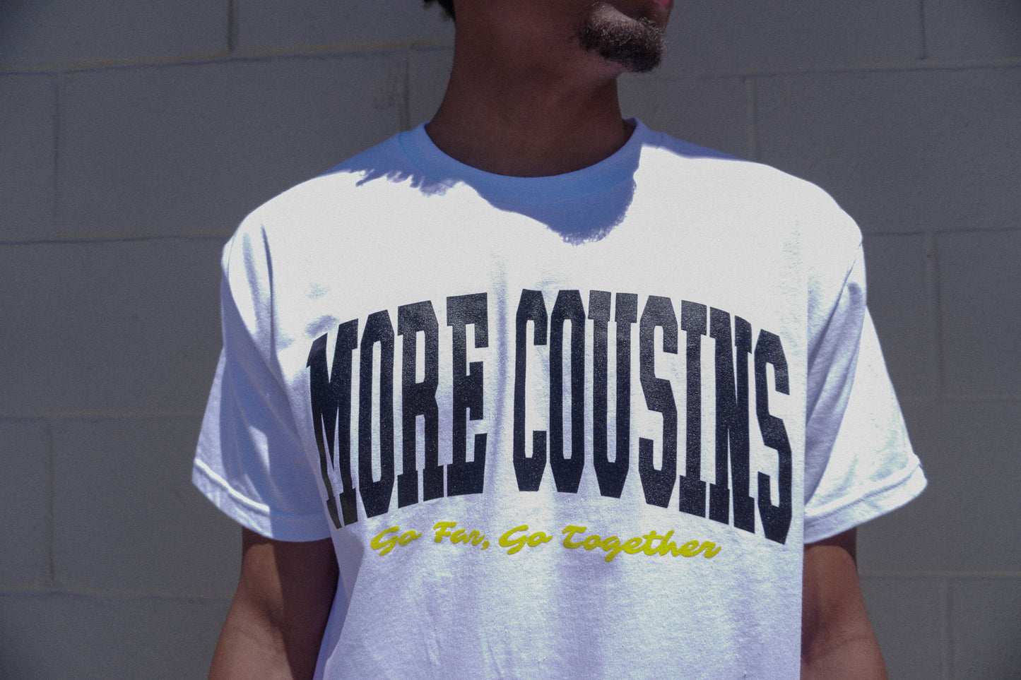 More Cousins Arch Tee (White/Black)