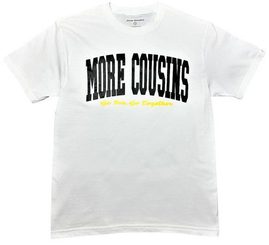 More Cousins Arch Tee (White/Black)