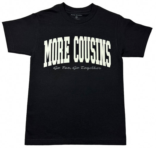 More Cousins Arch Tee (Black/Ivory)